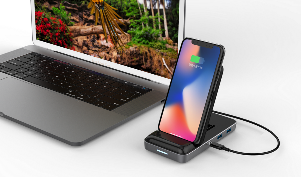 HyperDrive 7.5W Wireless Charger USB-C Hub