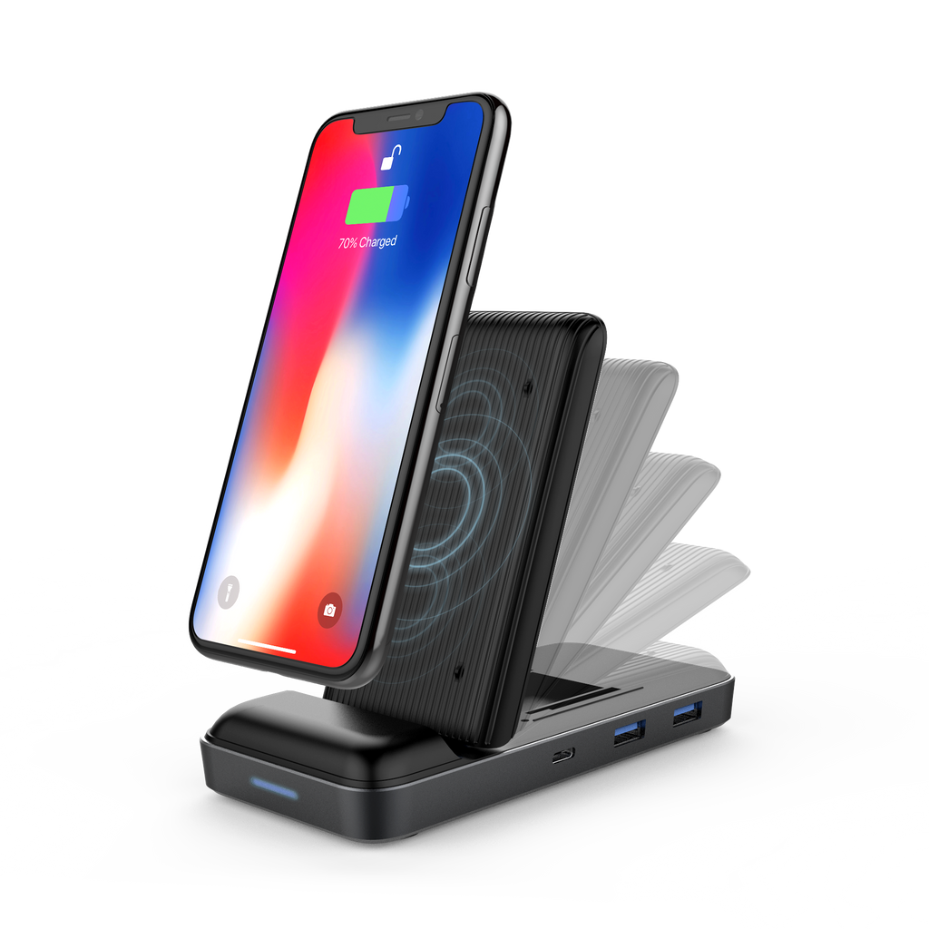HyperDrive 7.5W Wireless Charger USB-C Hub