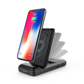 HyperDrive 7.5W Wireless Charger USB-C Hub
