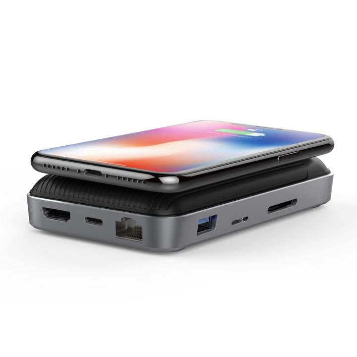 HyperDrive 7.5W Wireless Charger USB-C Hub