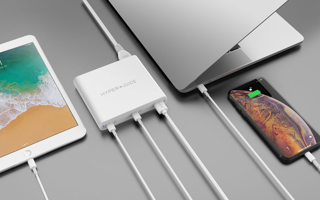 HyperJuice 87W Dual USB-C Charger with QC 3.0 USB-A