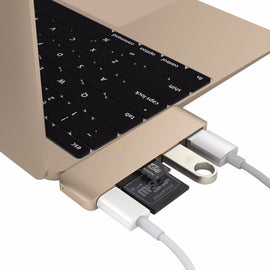 HyperDrive USB Type-C 5-in-1 Hub with Pass Through Charging Gold, Cable - HyperDrive, HyperShop
 - 1