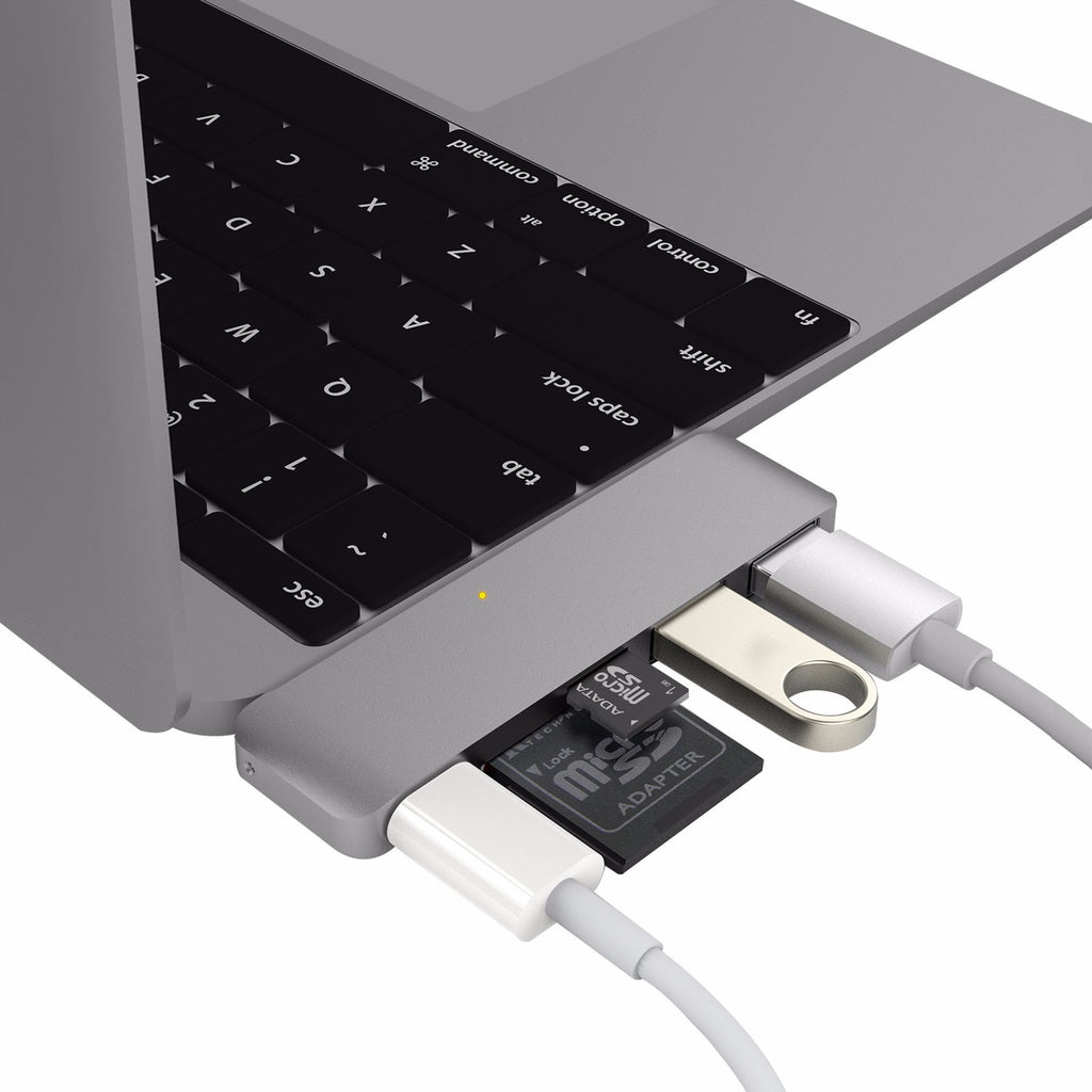 HyperDrive USB Type-C 5-in-1 Hub with Pass Through Charging Space Gray, Cable - HyperDrive, HyperShop
 - 3