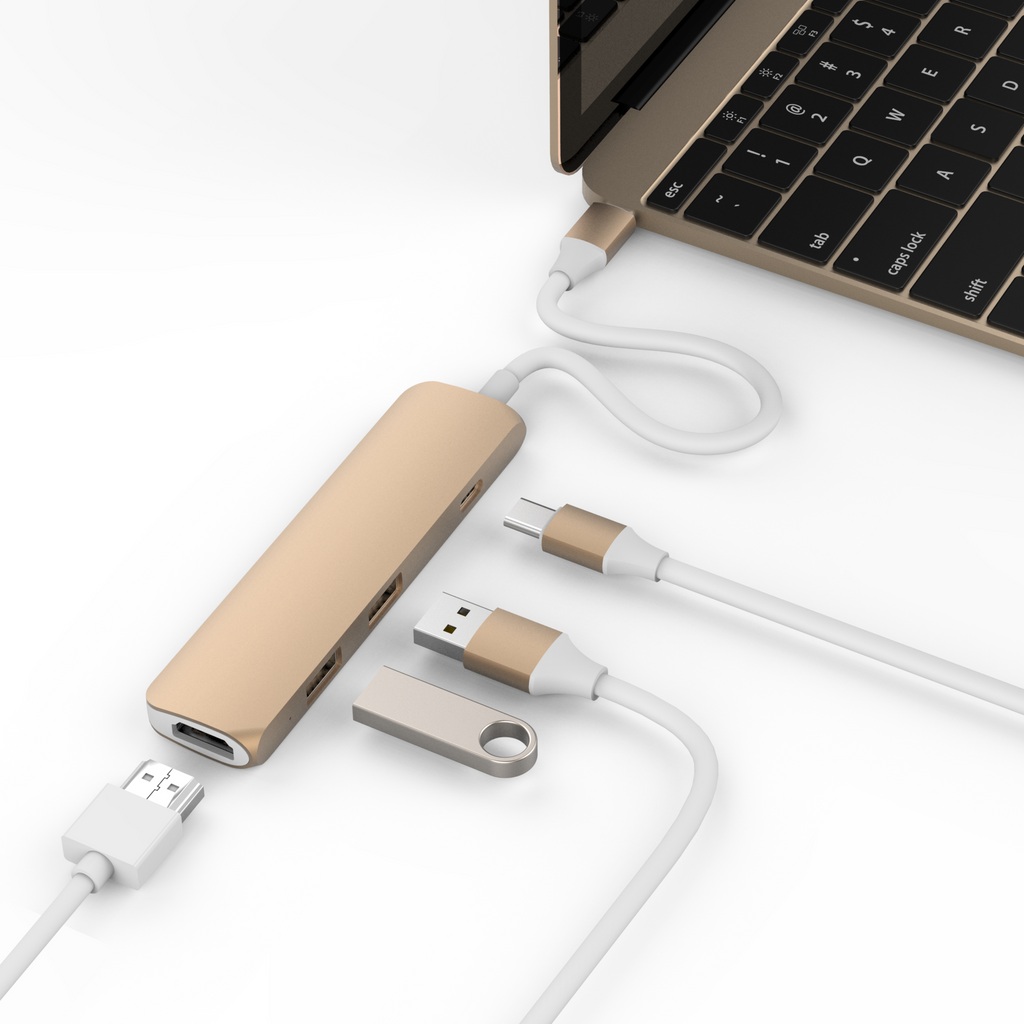 HyperDrive 4-in-1 USB-C Hub || 4K HDMI Support