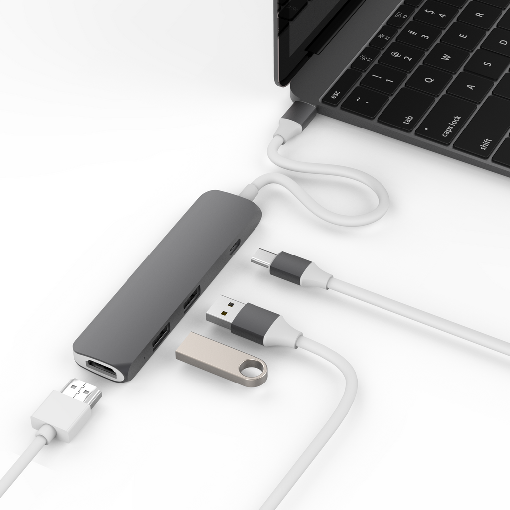 HyperDrive 4-in-1 USB-C Hub || 4K HDMI Support