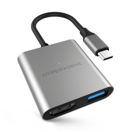 HyperDrive 4K HDMI 3-in-1 USB-C Hub for MacBook, Ultrabook, Chromebook & USB-C devices