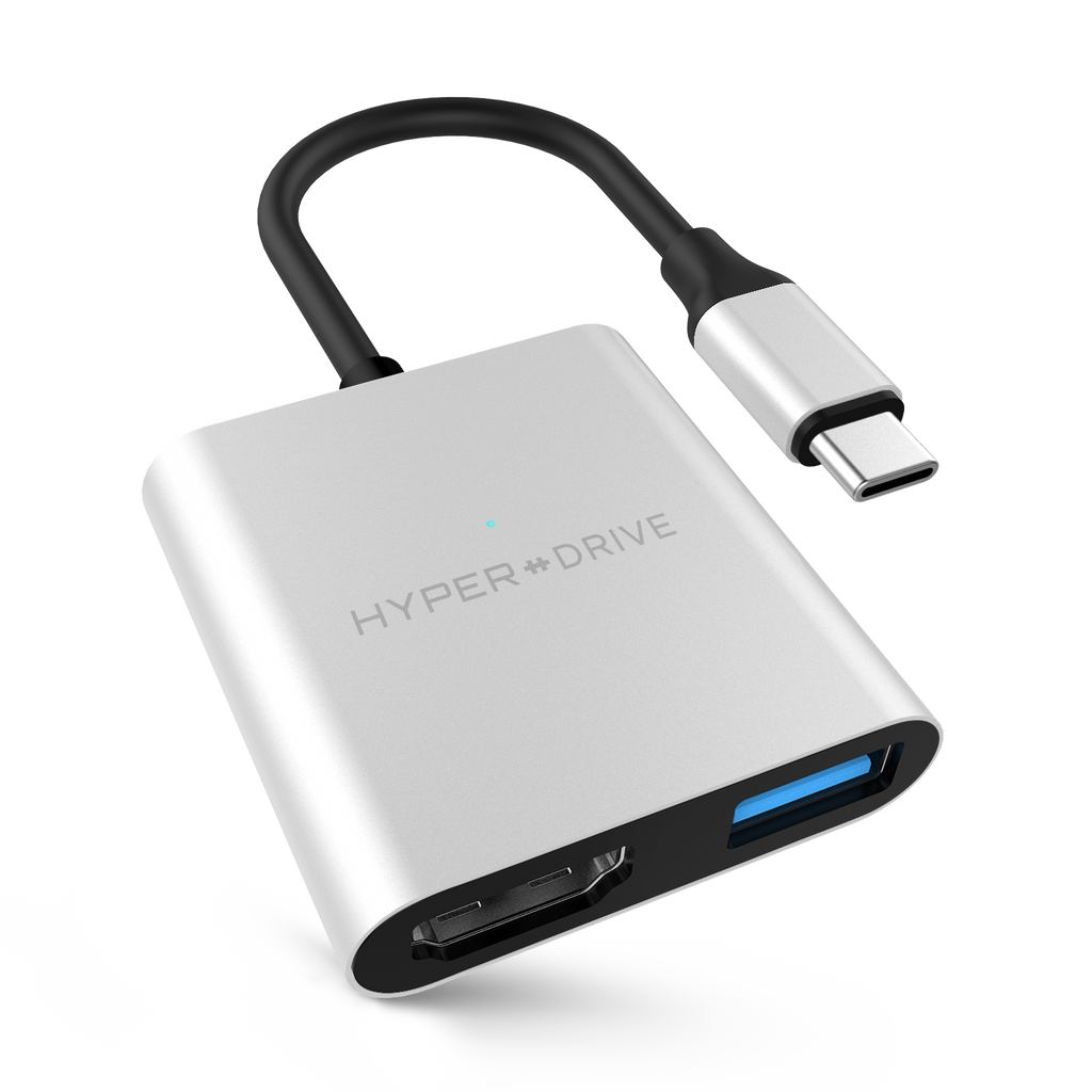 HyperDrive 4K HDMI 3-in-1 USB-C Hub for MacBook, Ultrabook, Chromebook & USB-C devices