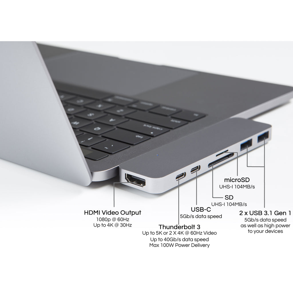 HyperDrive DUO 7-in-2 Hub for USB-C MacBook Pro 13