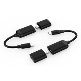 HyperDrive USB-C to 4K60Hz HDMI & Mini DisplayPort Adapter (Black)