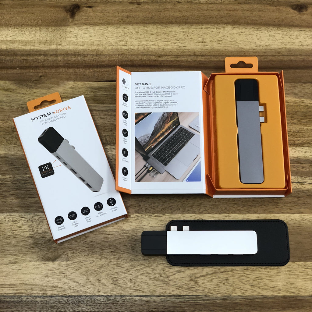 HyperDrive NET 6-in-2 Hub for USB-C MacBook Pro 13