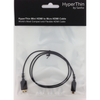 HyperThin World's Thinnest & Most Flexible Mini HDMI to Micro HDMI Cable (0.8m)